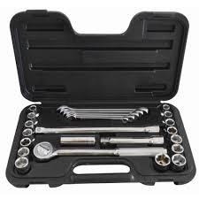 Juego De Bocallaves Hex. + Llaves Comb. Stanley 25 Pz Enc. 1/2