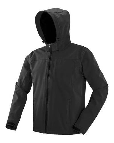 Campera De Abrigo Softshell Gris C/Capucha