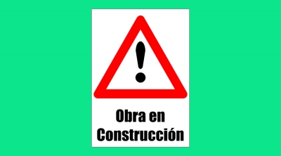 Cartel 48 400 X 450  Peligro Obra En Construccion