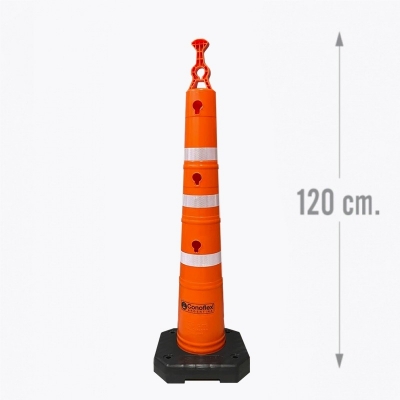 Cono 120 Cm Goma  C/Ref Y Base 3 Kg Mod 2300L/2R Light Vencedor