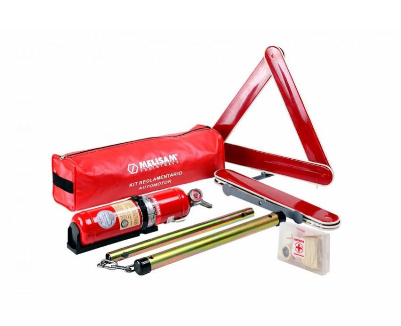 Kit Reglamentario Automotorincluye: Matafuego 1 Kg / Botiquin / Barra De Tiro / Baliza Triangulo