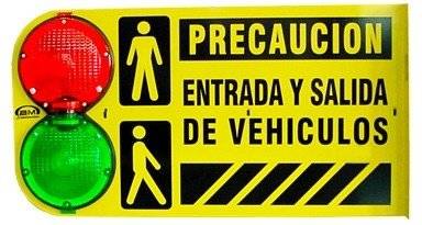 Semaforo Entrada Y Salida C/Leyenda Bs5 Led