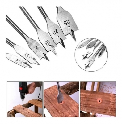 Broca Pala P/Madera 25Mm - Vastago Hexa. 1/4 Cd.:bpm-25