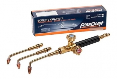 Soplete Glp Oxigas Con 3 Cabezas Ferrolan