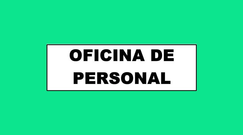 Cartel 80A 140 X 410 Oficina De Personal