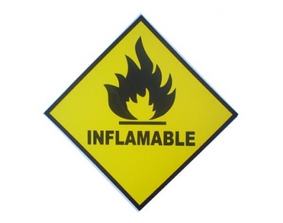 Cartel 160 200 X 200  Inflamable