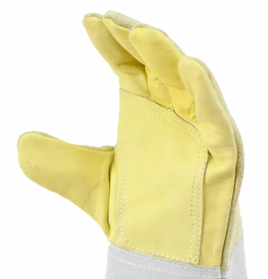 Guante Combinado Vaqueta / Descarne Amarillo Gv102C T.10 P/C