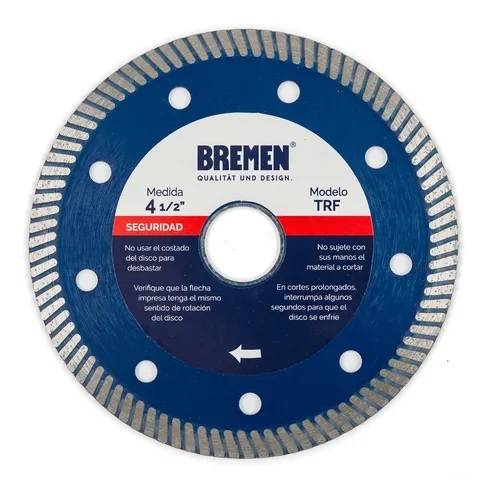 Disco De Corte Diam. Bremen® (7)  Trf Turbo Fino Cd.:6736  