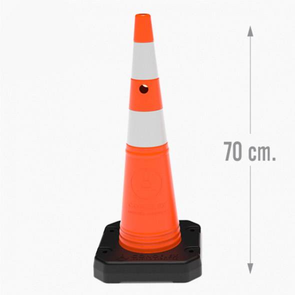 Cono 70 Cm Pvc C/Ref Y Base Mod 2071/R2