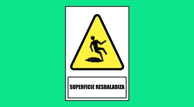 Cartel 172 190 X 270 Superficie Resbaladiza