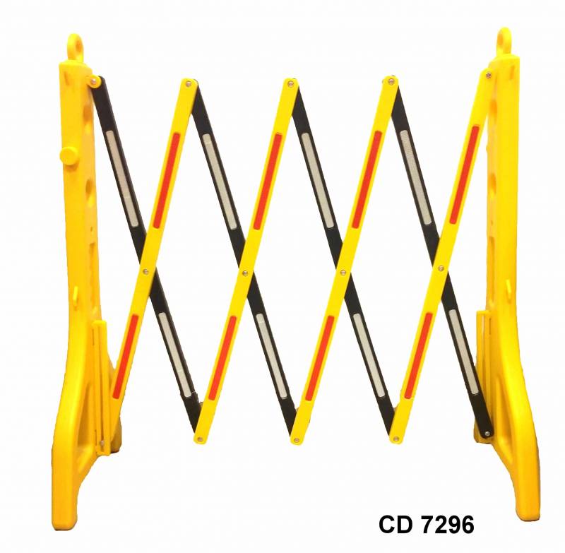 Valla Extensible Tijera C/Ref - Cd.7296Cerrada: 23 Cm. Abierta: 2,50 Mts Altura: 97 Cm