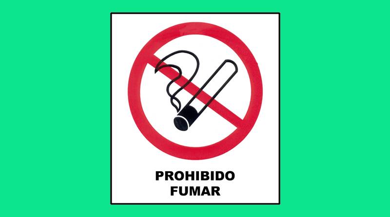 Cartel 40 400 X 450 Prohibido Fumar