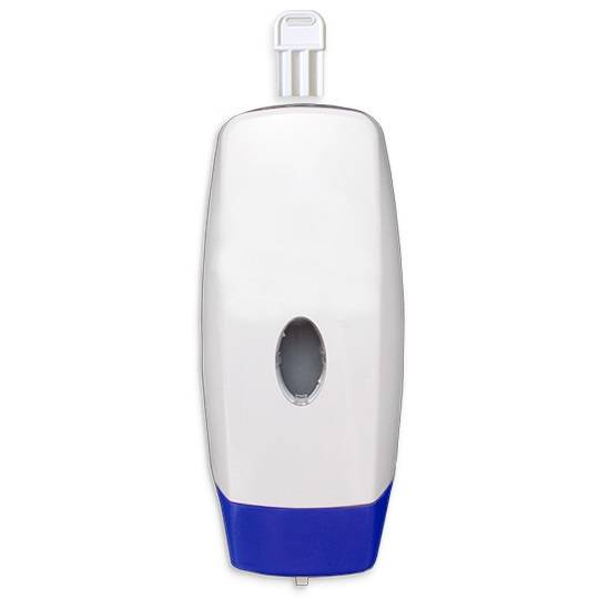 Dispenser Jabon Liquido Nova Tapa Blanca Recargable C/Tecla Azul 10420 (Discont.)