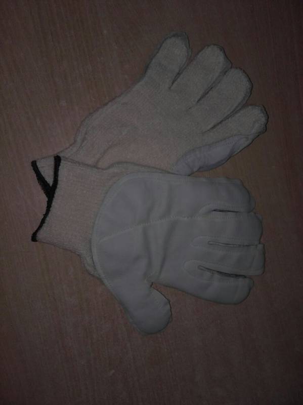 Guante Terrycloth Zb Liso Combinado Vaqueta Gpv001