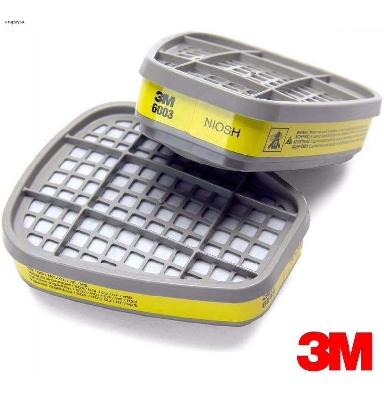 Cartucho 3M 6003 Gas/Acidos-Vap/Org (X2)