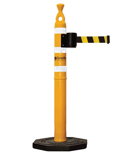 Ordenador De Fila Amarillo/Negro 120Cm Mod 2896 Retractil 2 Mt