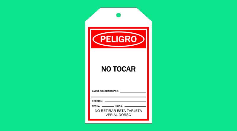 Tarjeta De Seguridad No Tocar