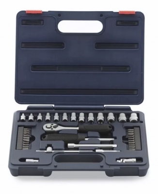 Juego De Bocallaves Hex. Bremen 40 Pz Accesorios Y Puntas - Enc. 1/4