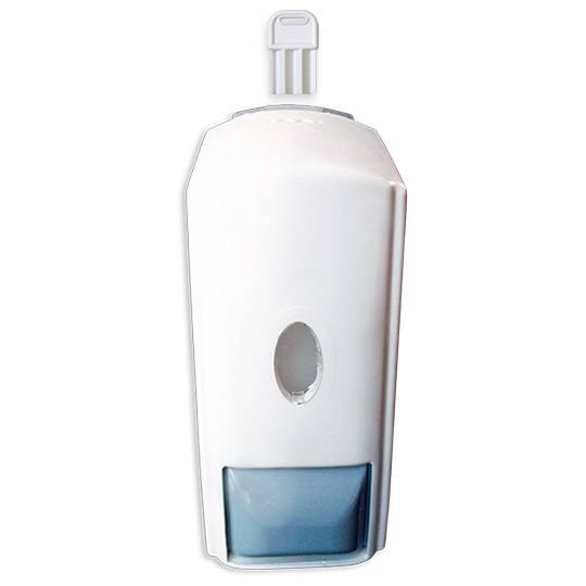 Dispenser Jabon Liquido Tapa Blanca Recargable C/Tecla Gris 10414