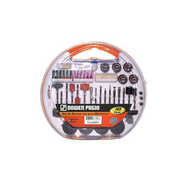 Set De Accesorios P/Minitorno Manual Dowen Pagio 180 Piezas
