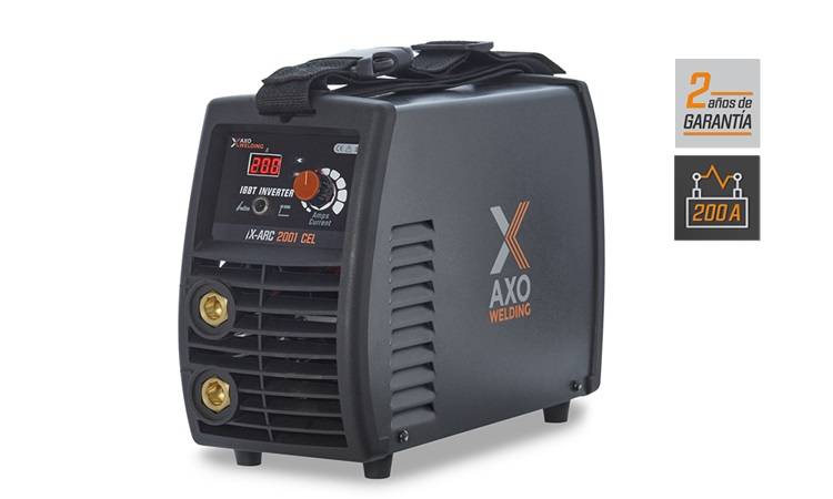 Soldadora Inverter Mma Axo Welding X-Arc 2001 Cel 200Amp. (Ciclo 100% / 10Min. 115Amp.)