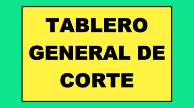 Cartel 353 300 X 400  Tablero General De Corte