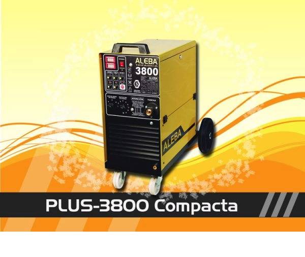 Soldadora Mig-Mag Aleba Trif. Plus-3800 Compacta 400Amp. (Ciclo 100% / 10Min. 235Amp.)