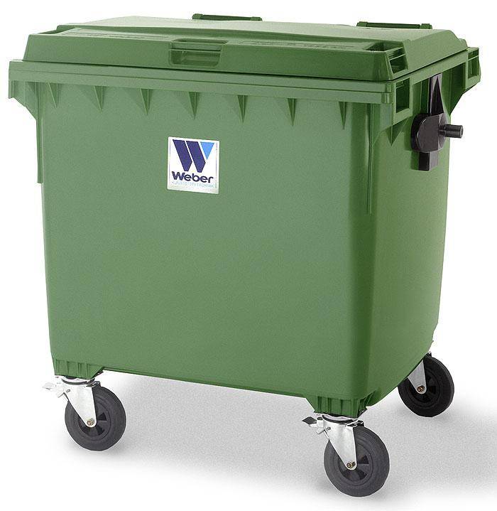 Contenedor Residuos Urbano C/Ruedas 1100 Lts Sp1708