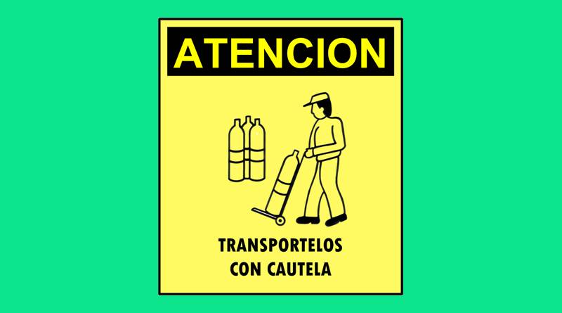 Cartel 305 400 X 450  Atencion Transportelos Con Cautela