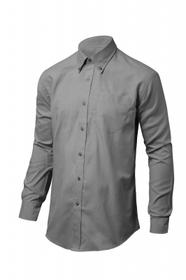 Camisa Oxford Hombre Gris M/L