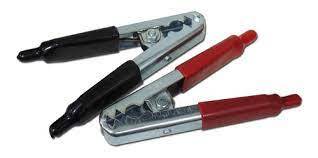Pinza Cocodrilo C/Clip Rojo 200Amp Aisl.