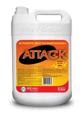 Detergente Easy Clean Attack Concentrado Al 30% X 5Lts 70146