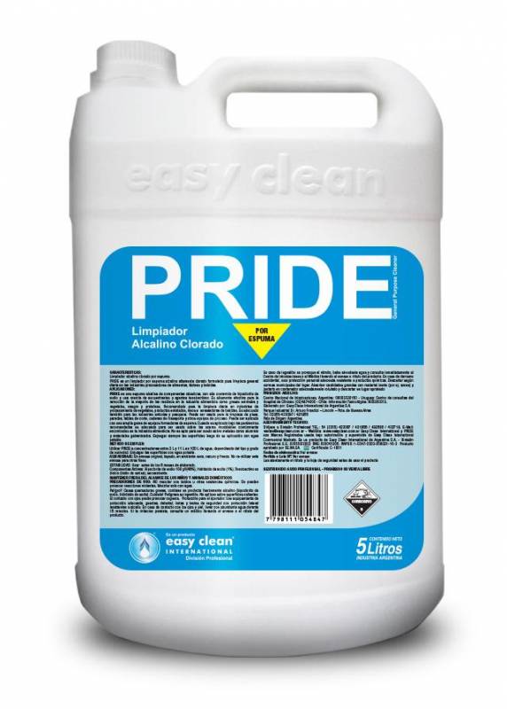 Desinfectante Alcalino Easy Clean Pride Por Espuma X 5 Lts. 80228