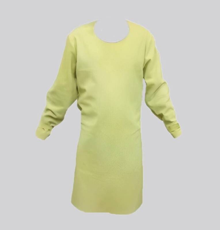 Delantal Descarne Amarillo C/Mangas Dcmd