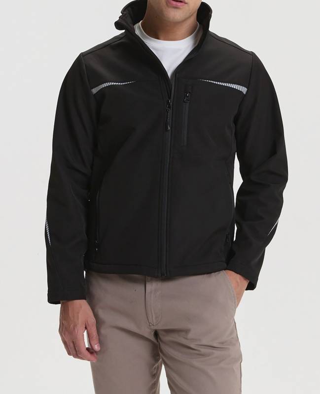 Campera De Abrigo Softshell Negro Pampero