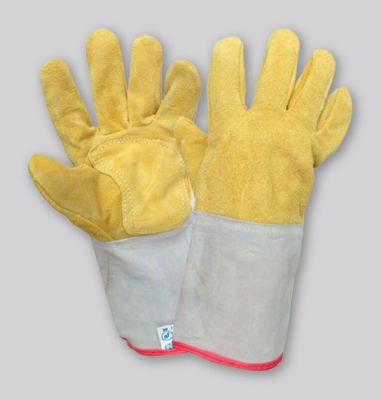 Guante Descarne Amarillo Certificado P/Largo Gd08 T.10