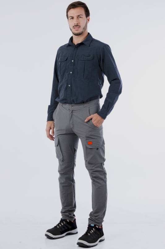 Pantalon Cargo Tecnico Sr. Aire Libre Ombu Gris Oscuro