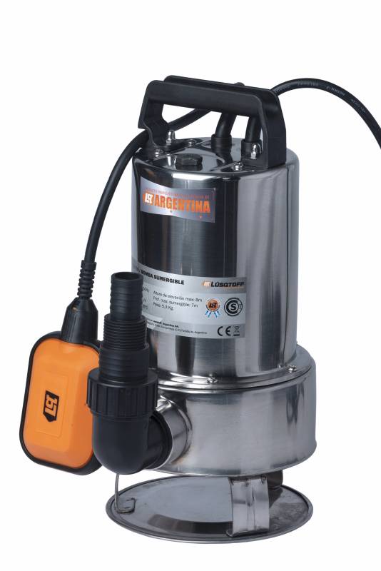 Bomba Sumergible Inox Lusqtoff - 1Hp - 55L/Min - Succ.7Mts - Elev.8Mts - Lsi-750