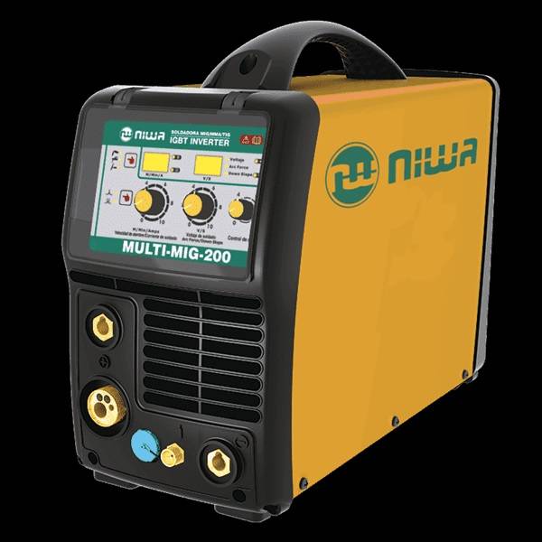 Soldadora Inverter Niwa Mig/Mag Multi-200 200Amp. Monof.