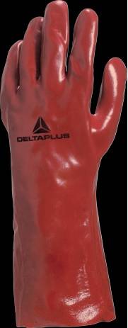Guante Pvc Rojo 35 Cm Pvc7335 Delta - T.10