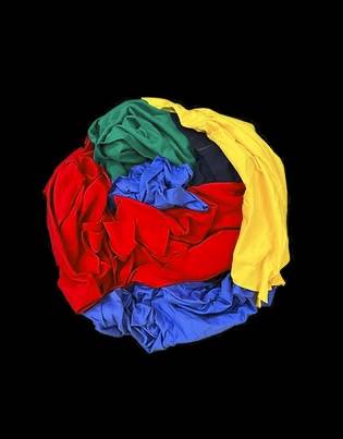 Trapo P/ Taller Algodon Camiseta Color Bolsa  X 10 Kg.