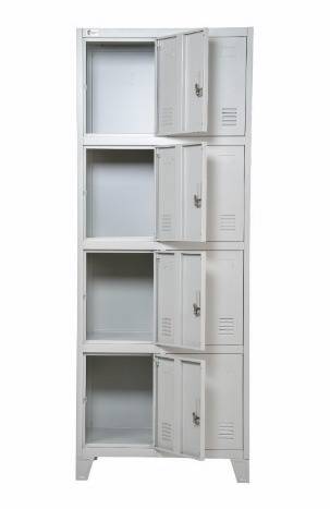 Armario Lockers Tipo Bolsero P/Casco 8 Puertas Ampliadas Linea Jf - C/ Doble Ojal