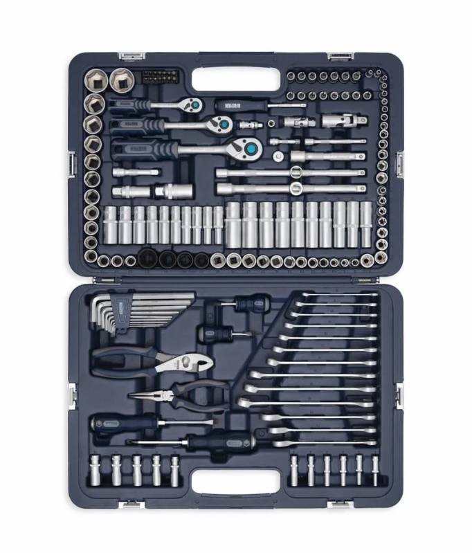 Juego De Herra. Bremen Mechaniker -160 Pz - Enc.1/4- 3/8- 1/2 - Llav.comb. Pinz. Y Dest.cd.:8010