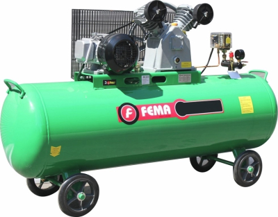 Compresor Fema A Correa 3Hp X 280 Lts 380V C/Ruedas