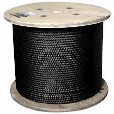 Cable Acero Natural Negro X Mts 26Mm 6 X 36 + 1 (Alma Acero)