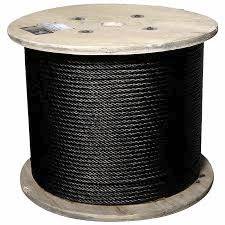 Cable Acero Natural Negro X Mts 26Mm 6 X 36 + 1 (Alma Acero)