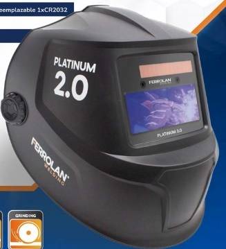 Careta Soldador Fotosensible Ferrolan  Platinum 2.0 True Color