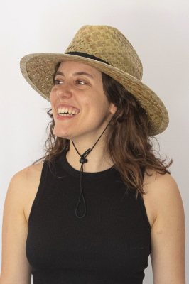 Sombrero De Paja Sin Ribete C/Cordon