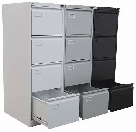 Armario Archivo Fichero De 4 Cajones - 1320 X 460 X 620Mm (Alto-Frente-Fondo)